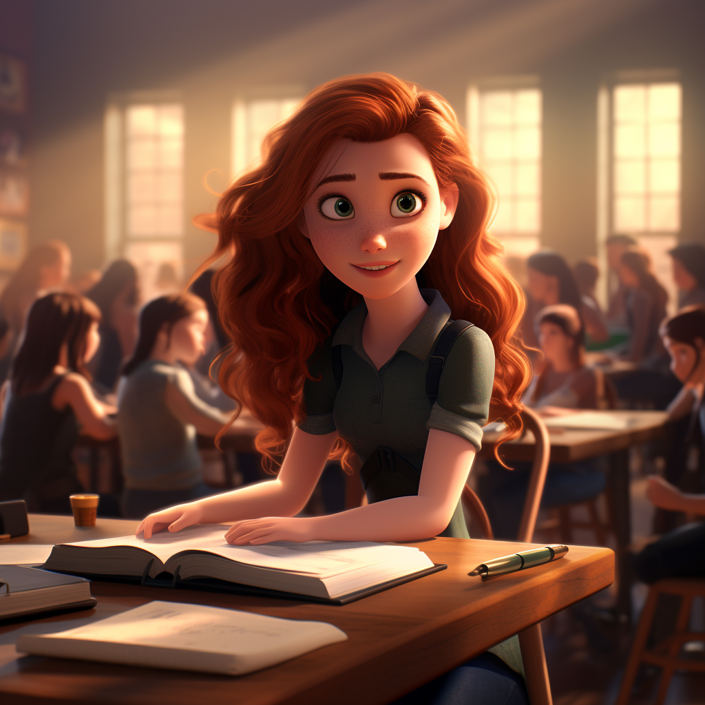 Pixar style law student